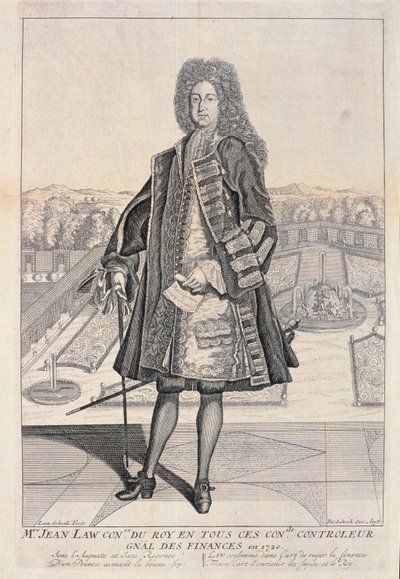 John Law (1671-1729) of Lauriston by Leonardus Schenk